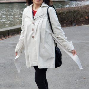 Mike & Chris Belted,  Poplin Trench Coat, Size S